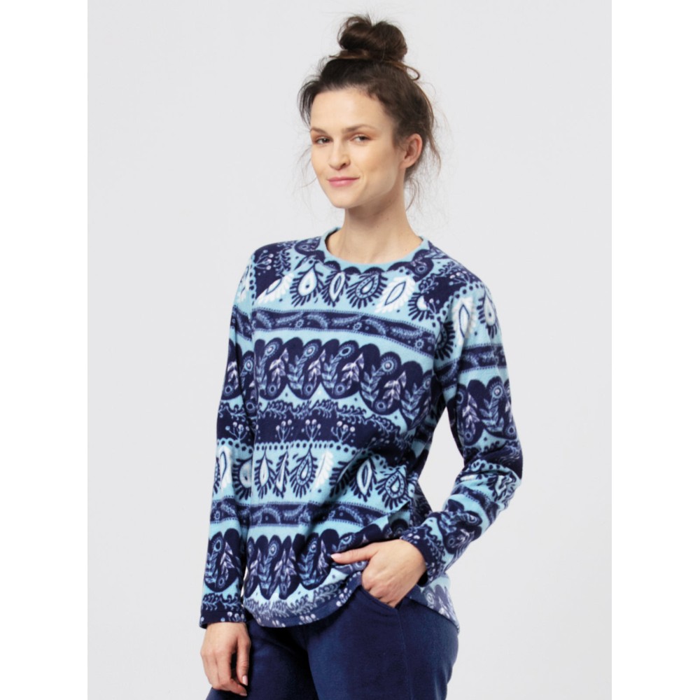 Фото  піжама жіноча тепла флісова key lhs-894