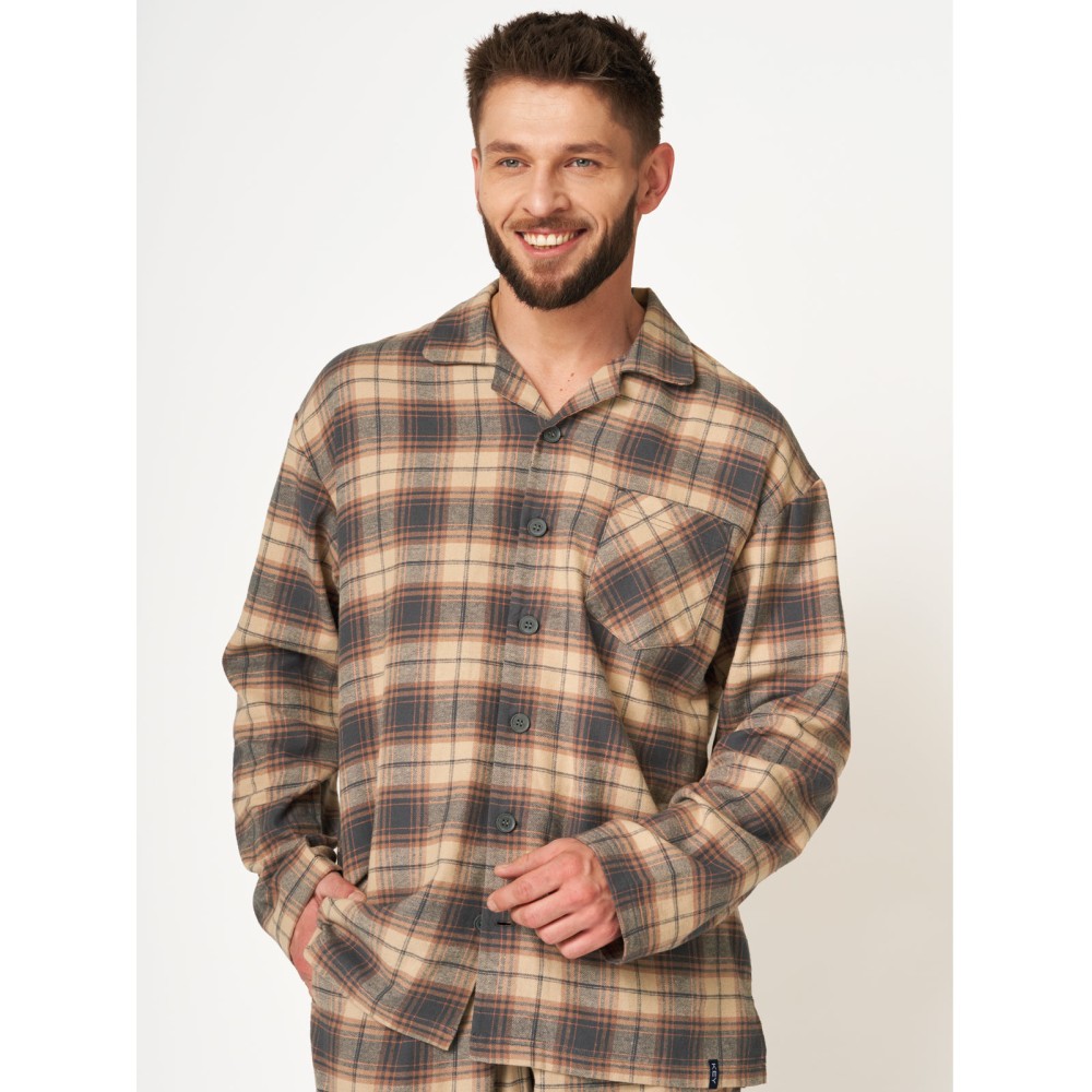 Зображення  піжама чоловіча фланелева key mns-402 l