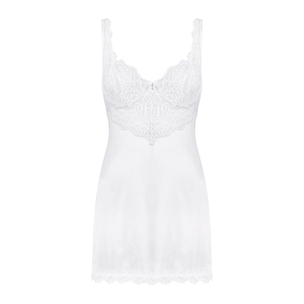 Фото  комплект obsessive amor blanco chemise