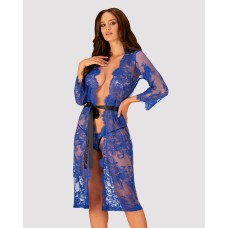 Пеньюар obsessive Cobaltess peignoir L/XL Пеньюар obsessive Cobaltess peignoir L/XL