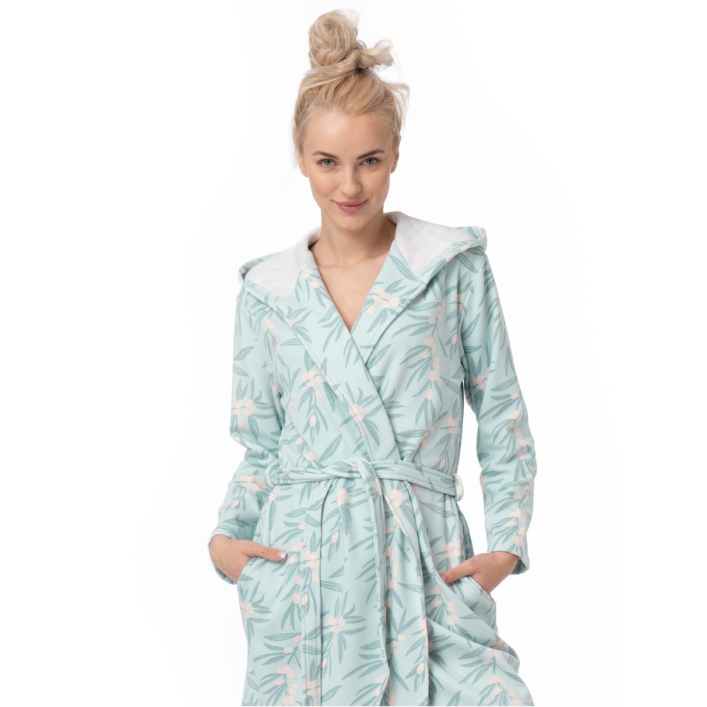 Фото  жіночий халат теплий key lgd-545