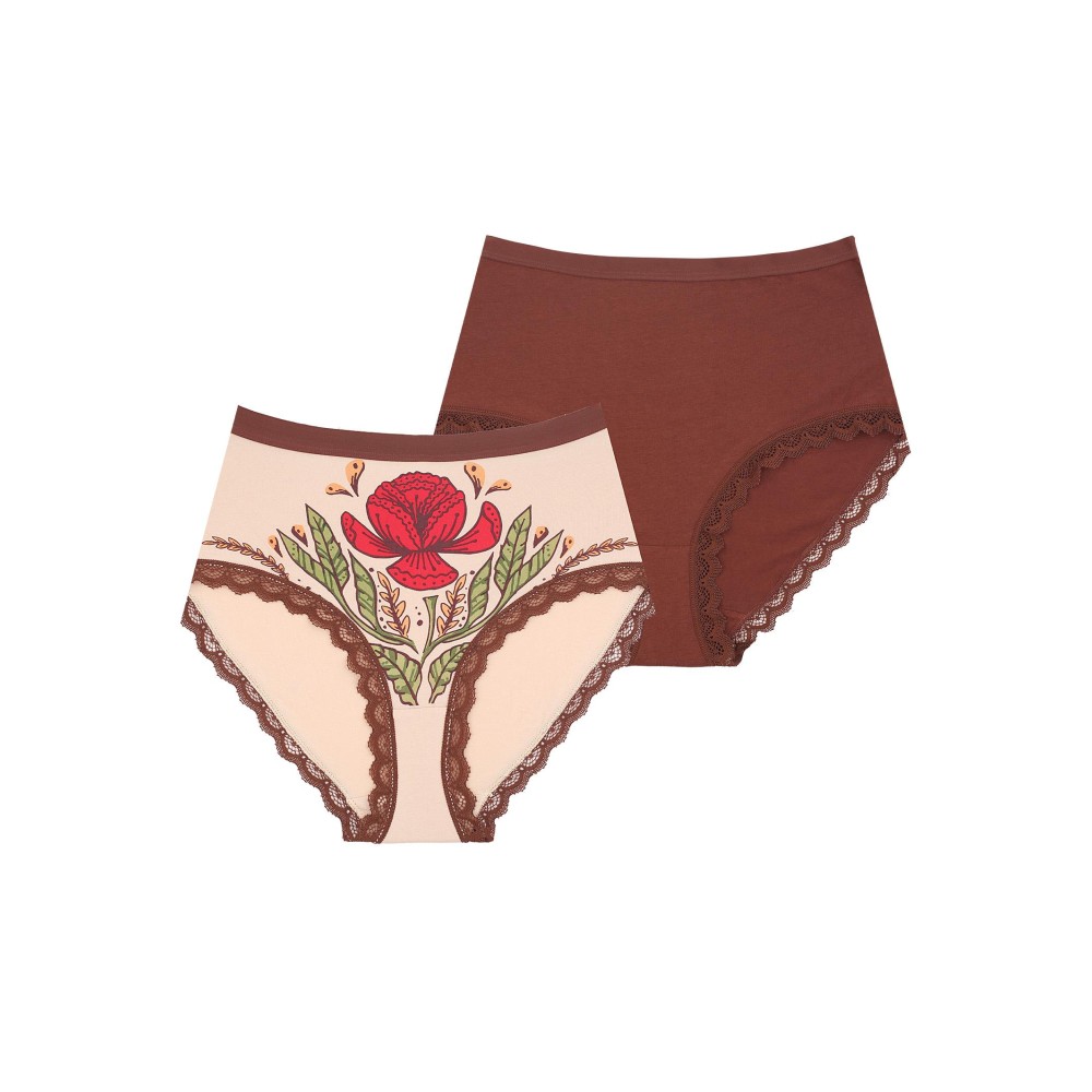 Зображення  жіночі трусики key (2 шт.) lpf 643 xxl