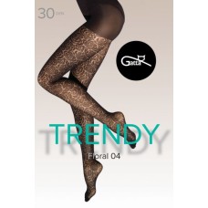 Колготки з візерунком Gatta FLORAL 0 WZ 04