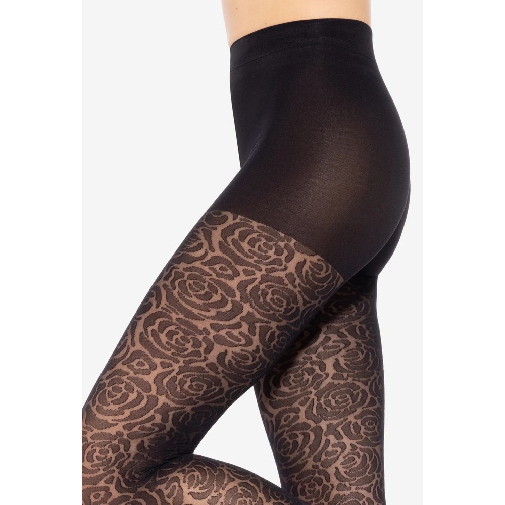 Фото  колготки з візерунком gatta floral 0 wz 04