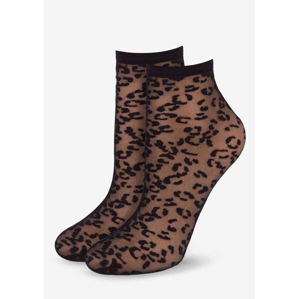 Фото  жіночі гладкі шкарпетки з візерунком marilyn sl-c23 20 den