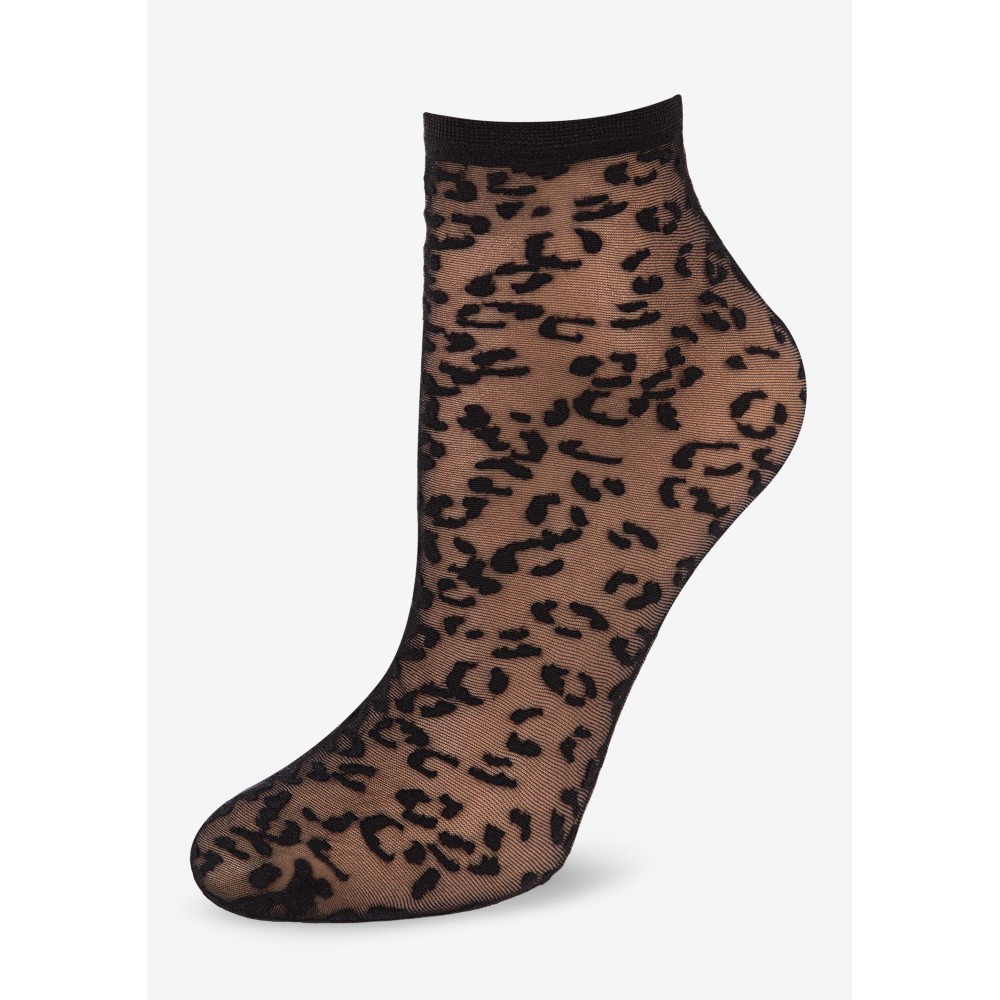 Фото  жіночі гладкі шкарпетки з візерунком marilyn sl-c23 20 den