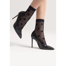 Жіночі гладкі шкарпетки з візерунком Marilyn sl-c21 20 den