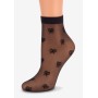 Фото  жіночі гладкі шкарпетки з візерунком marilyn sl-c21 20 den