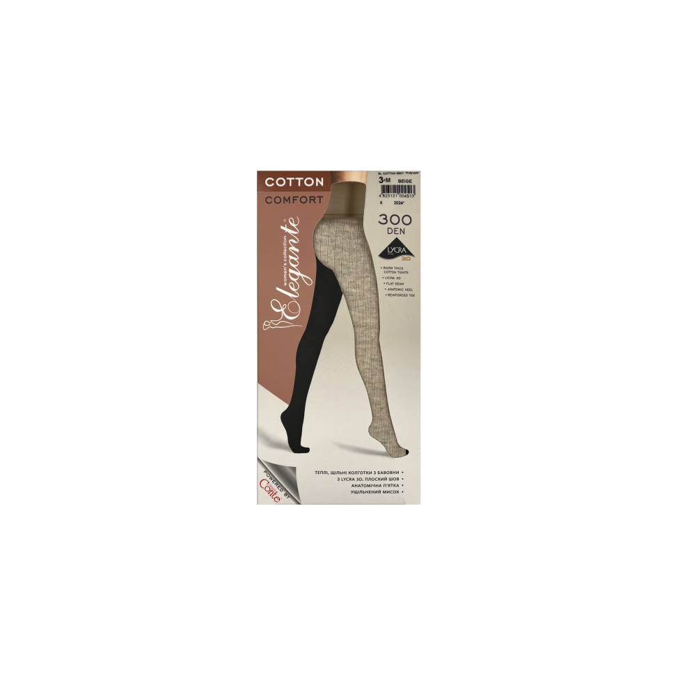 Фото  колготки жін. бавовняні el cotton 300 