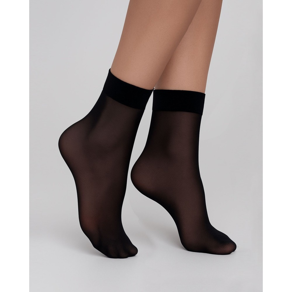 Фото  жіночі гладкі шкарпетки зі швом giulia microtulle chic socks 40 den