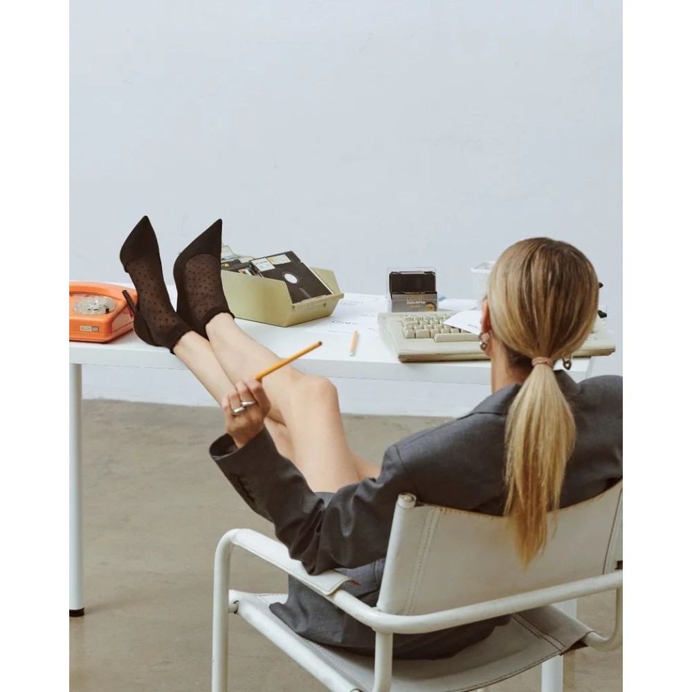 Фото  жіночі шкарпетки в горох gabriella puntina 20 den