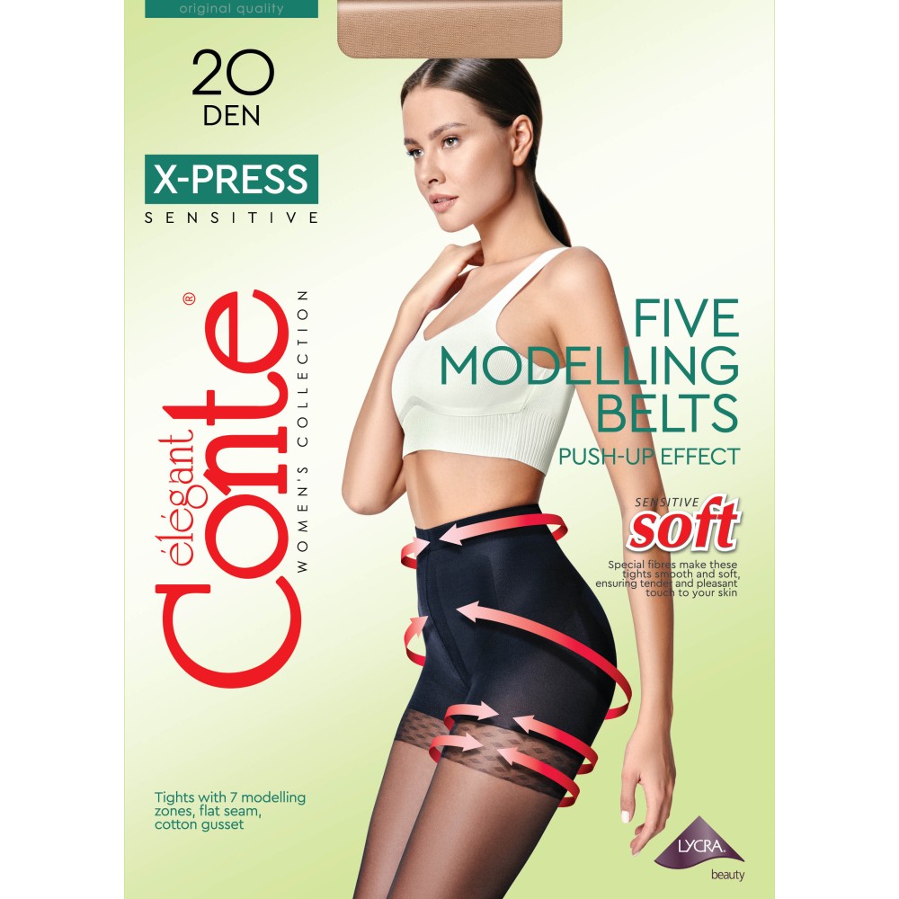 Зображення  корекційні жіночі колготки жін. x-press 20, р.4, grafit