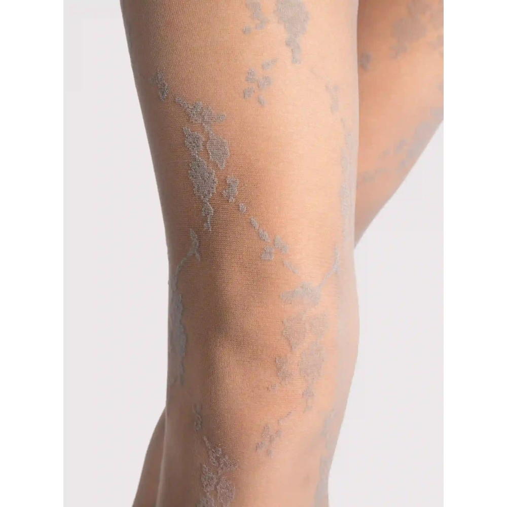 Зображення  жіночі колготки з узором fiore rosalia 20 den 4