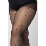 Фото  жіночі колготки великого розміру з узором mona queen diamond rain 30 den