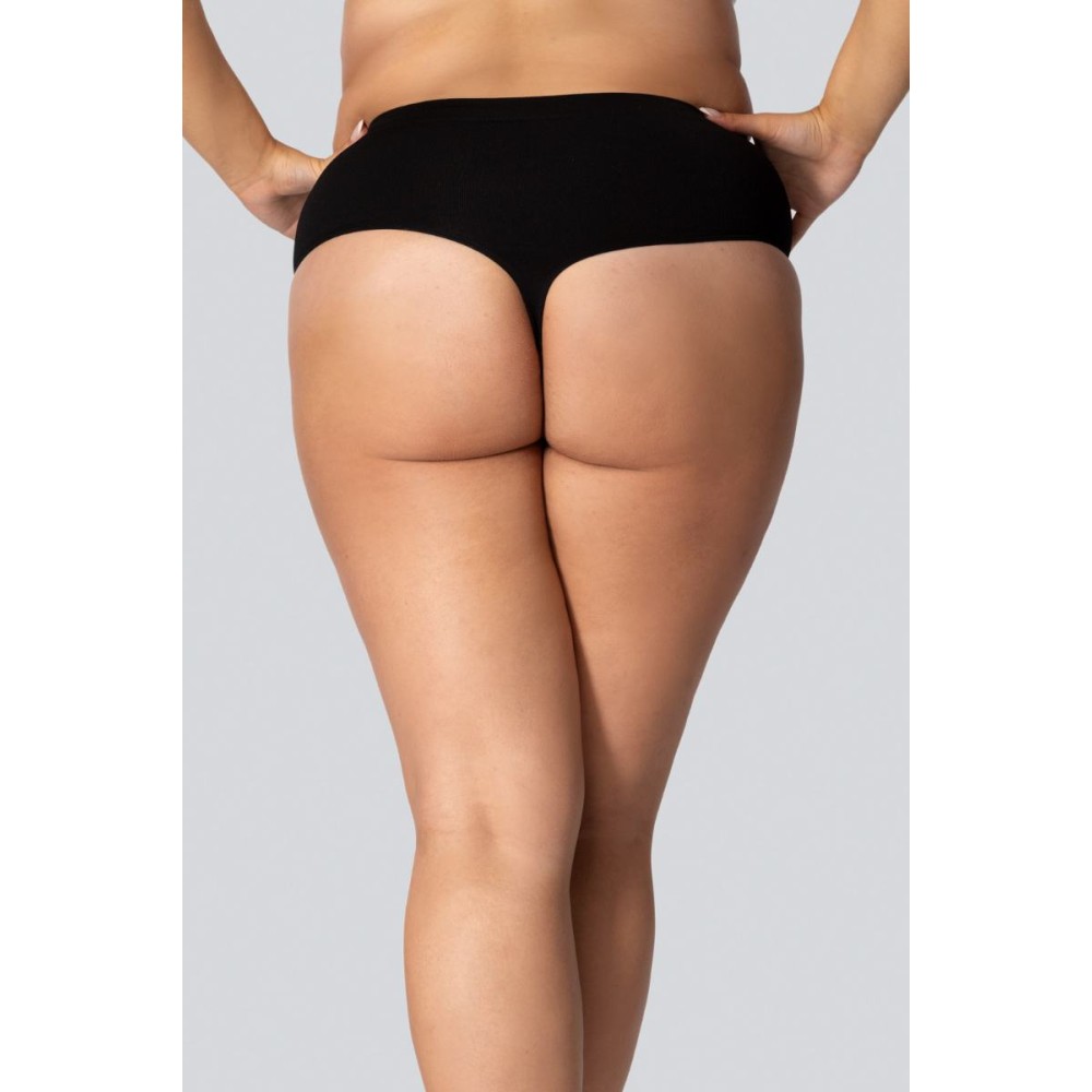 Зображення  стрінги жіночі трусики великого розміру з коригуючим ефектом mona queen mid-waisted smoothwear 7/8