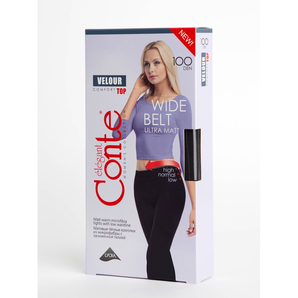 Зображення  колготки жін. ce velour top 100, р.4, anthracite