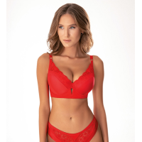 Бюстгальтер на тонком поролоне атлас Jasmine Viki 1116/87 красный 75E