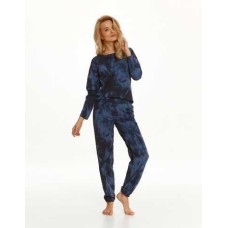 Женская пижама брюки хлопок Taro Penny 2554 темно-синий