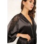 Зображення  жіночий халат сатин anabel arto 8157-6758 чорний