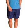 Фото  пижама мужская шорты хлопок key mns 223 синий