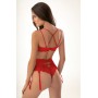 Фото  женские трусы стринги кружево jasmine britny 2122/87 красный 