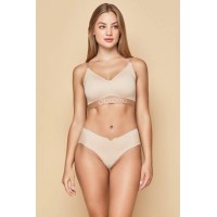 Бесшовный комплект микрофибра Obrana 871-075 бежевый 