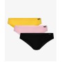 Фото  комплект женских трусов бикини хлопок atlantic 3lp-176 разноцветный