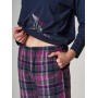 Фото  женская пижама брюки хлопок key lns 441 темно-серый