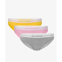 Комплект женских трусов бикини хлопок Atlantic 3LP-178 разные цвета 