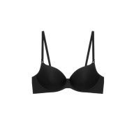 Бесшовный бюстгальтер микрофибра Obrana 880-034 черный 