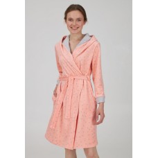 Жіночий халат фліс Ellen LDG 104/003 персиковий
