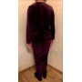 Зображення  жіночий велюровий костюм julia кш-9 011 бордовий