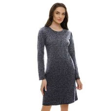 Жіноча нічна сорочка бавовна Jasmine Camelia 4508/16 фумо-чорний